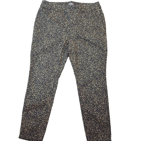 Chico’s Animal Print Pull On Stretchy Jeggings, Size 12 Petite - Picture 1 of 8